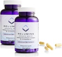Relumins L-Glutathioneコンプレックス1650mg - アルファリポ酸、NAC、L-メチオニン、ビタミンE、米国で作られた皮膚健康サプリメント - 90ベジタリアンカプセルx 2ボトルと酸化防止サポート