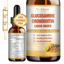 GlucosamineのコンドロイチンMSMの液体はFSA-HSA - Mobilityのための共同サポート補足、柔軟性及びボンドロイチンの硫酸塩の補足のタービン、ケルセチン、Bromelain、MSMオイル2 FL.OZを落とします
