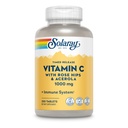 SOLARAY ビタミンC w/ローズヒップ&アセローラ | 1000mg | 2段タイムリーな免疫機能、肌、髪、爪サポート | 非GMO | 250ct