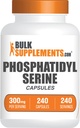BulkSupplements.com Phosphatidylserine カプセル - Phosphatidylserine サプリメント, Soy から供給, メモリとフォーカス - グルテンフリー, 1 便あたりのカプセル, 240 カプセル (パッケージ 1)