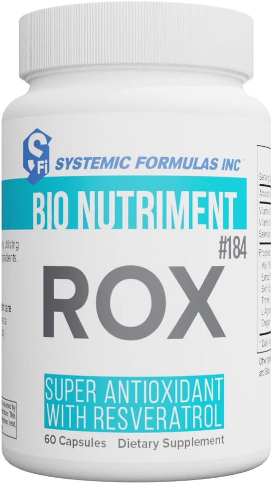 全身の方式 ROXのResveratrol 60のカプセル#184の極度の酸化防止。 スーパー抗酸化方式