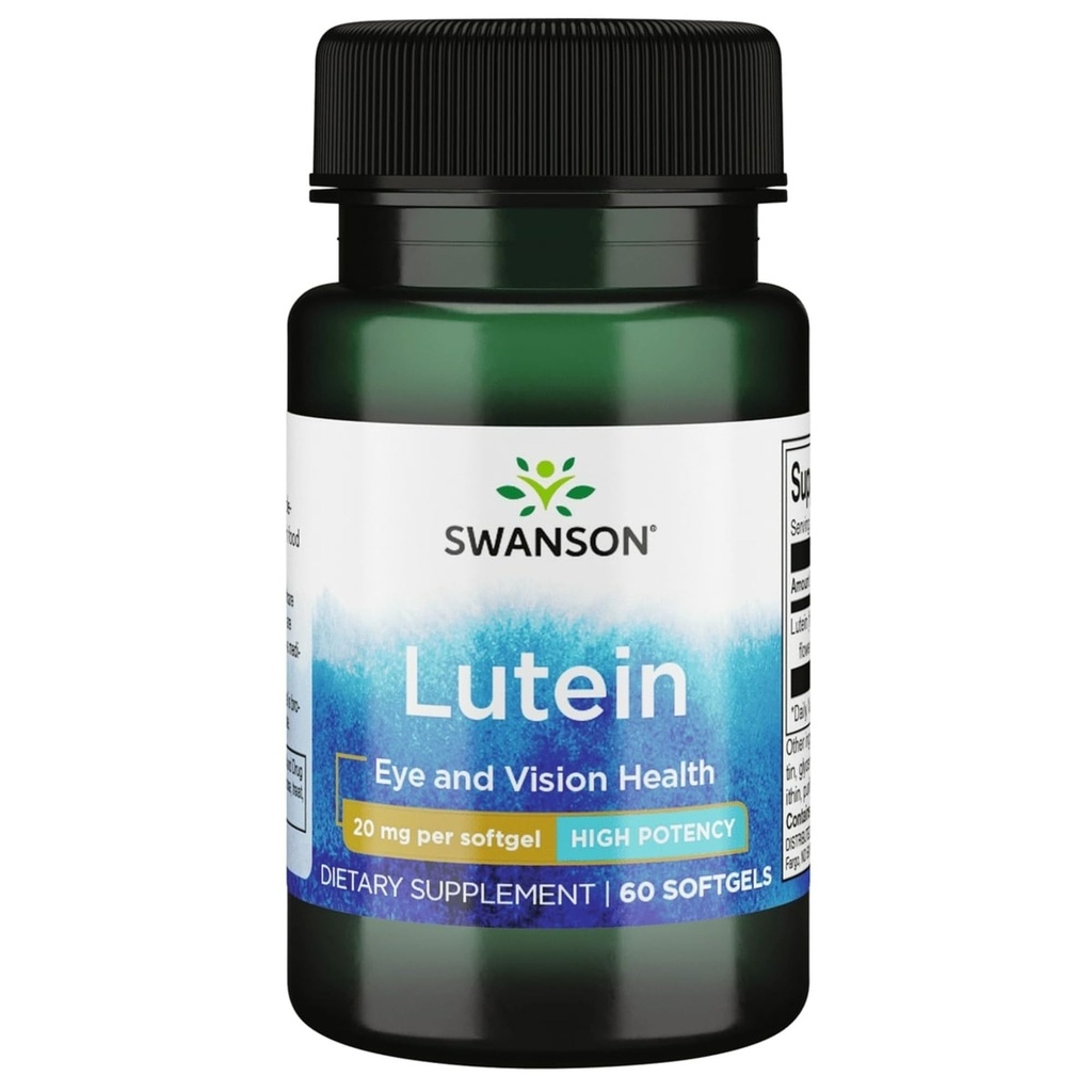 Swanson Lutein 20ミリグラム 60 Sgels