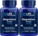 ライフエクステンションマグネシウム(Citrate)100mg、180ベジキャップ(パッケージ2) - マグサプリメント