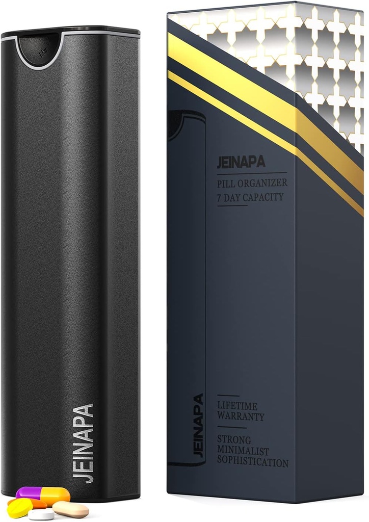 余分大きい丸薬のオルガナイザー7日、アルミニウム毎日の丸薬箱、週刊旅行丸薬の箱、ビタミン、薬、丸薬、補足を握るかわいい丸薬のホールダー