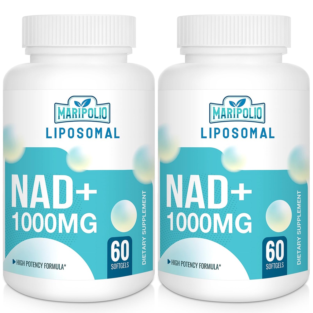 リポソームNAD+サプリメント1000mg   最大のNAD Pontecy | マックス吸収 | 純粋なNADサプリメント | エネルギーとDNAの修理、老化の防衛、脳機能 | 120 Softgels