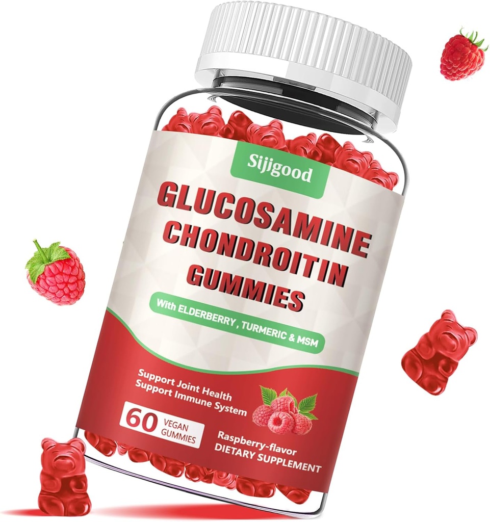 大人のためのMSMとGlucosamineのコンドロイチンのグミーを高めて下さい-余分強さの接合箇所の健康及び柔軟性、酸化防止及び免疫サポート補足、60の計算