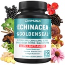 EchinaceaのエキスのカプセルはEchinacea、Goldensealの根、Elderberryおよび多くを- 4か月の供給のための120のカプセルに入れます