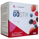 4LifeエナジーGo Stix、健康的なエネルギードリンクミックス、グアラナ、マカ、エルバメイト、グリーンティーリーフエキス、ベリー風味 - 30パケット