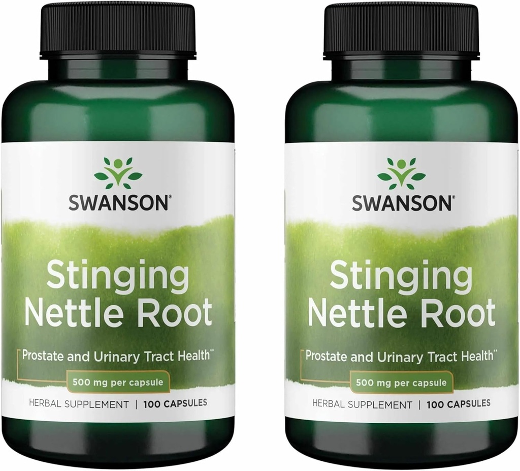 Swanson StingingingingのNettle Root (Urtica Dioica) - 草の補足- (100カプセル、500mg) (2パック)