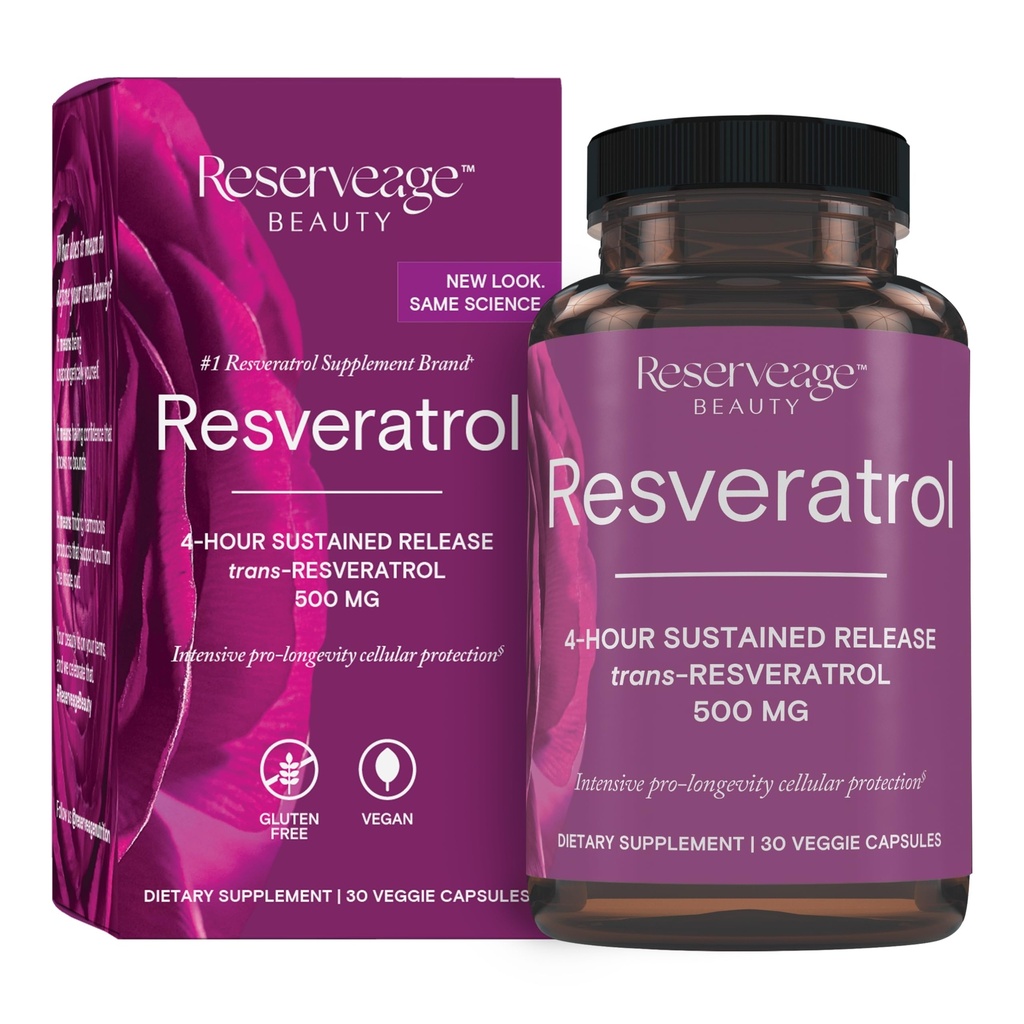 準備の美、Resveratrol 500のmg、心および細胞の健康のための酸化防止の補足、サポート健康な老化および免疫システム、Paleo、Keto、30のカプセルを支えて下さい
