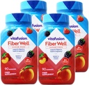 VitaFusion、繊維の井戸のガミー、繊維の補足、分類された味- 90のガミー、4のパック