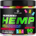 Hemp Gummies Premium Hemp Oil Gummy Bears Edibles-Natural Calm, Peace and Relaxation-Promote Sleep, Back-Natural Omega 3 6 9 High Potency Hemp-Made in アメリカ