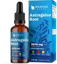 Astragalusのハーブのエキスは2000mg (Astragalusのmembranaceus)の草の補足を吸収しますカプセル、1か月の供給、84のサービング、アルコールなしのチンブ - 2 Oz、1のパックを吸収します