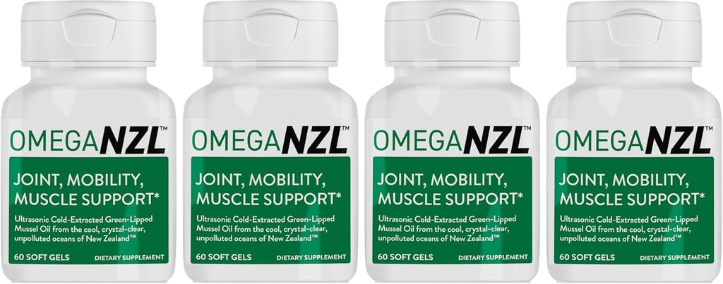 Original Omega-3 Joint Support Supplement, Best Natural Muscle Relief, Green-Lipped Mussel Oil, 240 Softgels, No Fishy Aftertaste