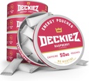 Deckiez エネルギー ポーチ, 5 缶 (100 サービング), 砂糖 無料のカフェイン サプリメント, コーヒー ポーチ & エネルギー ドリンク 代替, 50 mg カフェイン ポーチ, ラズベリー 味
