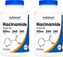Nutricost Niacinamide (ビタミンB3) 500mg、240のカプセル(2本のびん)