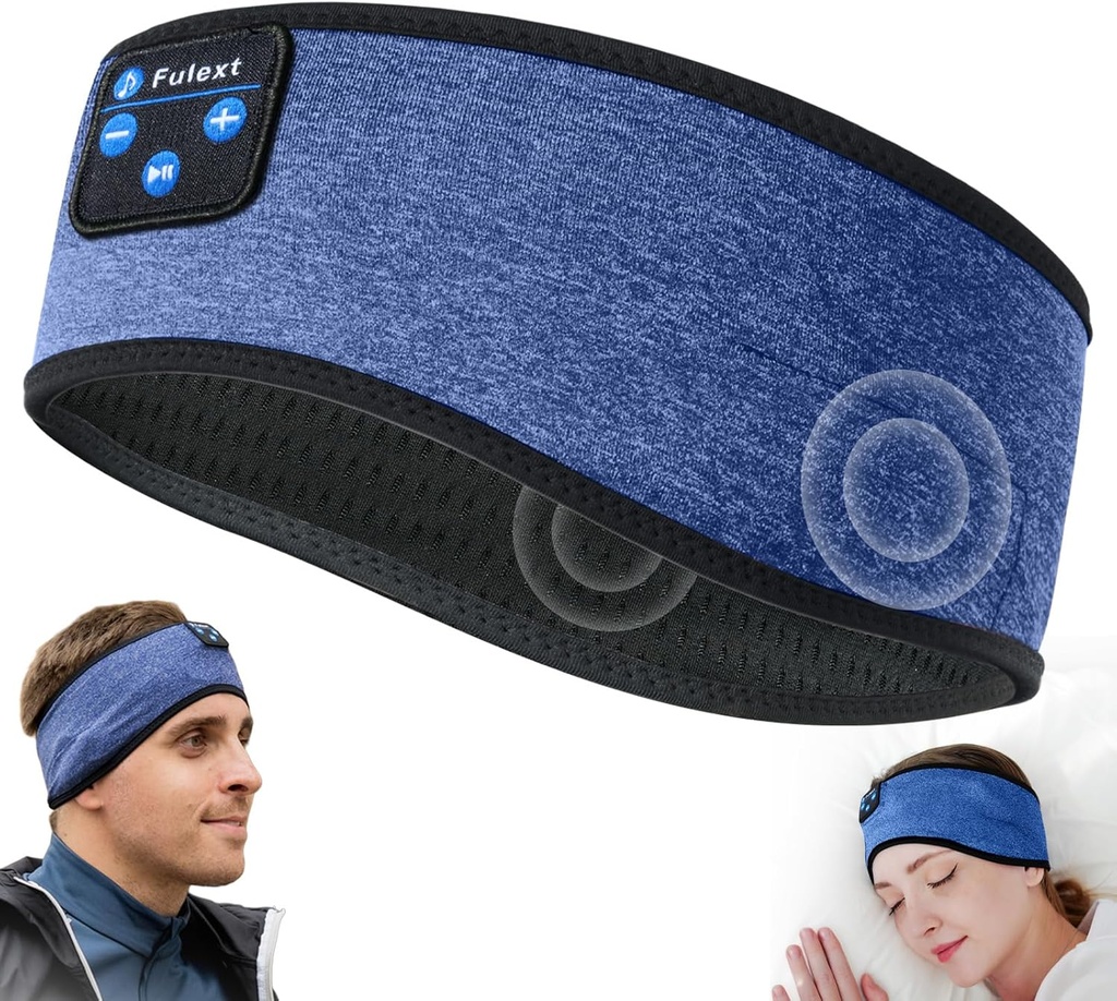 睡眠ヘッドホン ヘッドバンド10Hrs Bluetooth ヘッドバンド 居心地の良いイヤホン付き快適な眠りヘッドホン サイドスリーパー、スリープ&ラウンジ ギフト 女性男性向けアイデア
