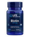 ライフエクステンション ビオチン 600 mcg ビタミン B7 美しい髪、ネイル&ビヨンドのためのサポートサプリメント – グルテンフリー、非GMO - 100 カプセル