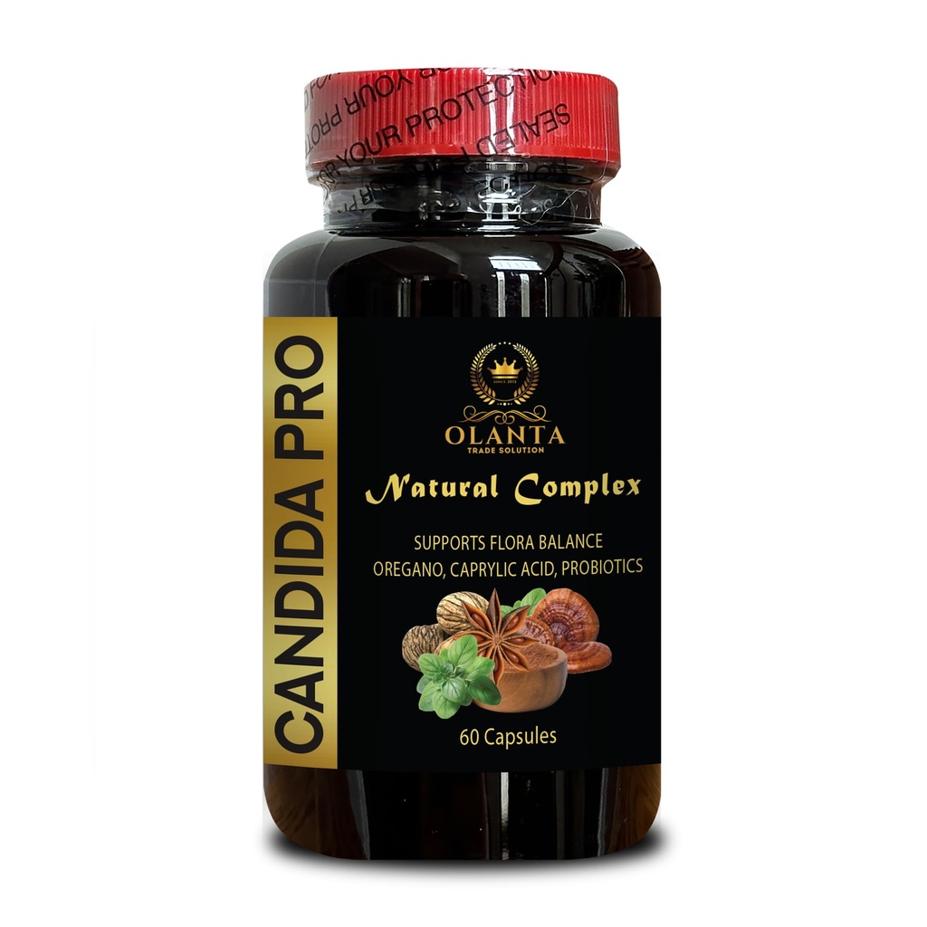 Candida PRO - Black Walnut, Wormwood, probiotics Digestive Health, Supports Detoxification for Natural Candida Cleanse - 1 Bottle