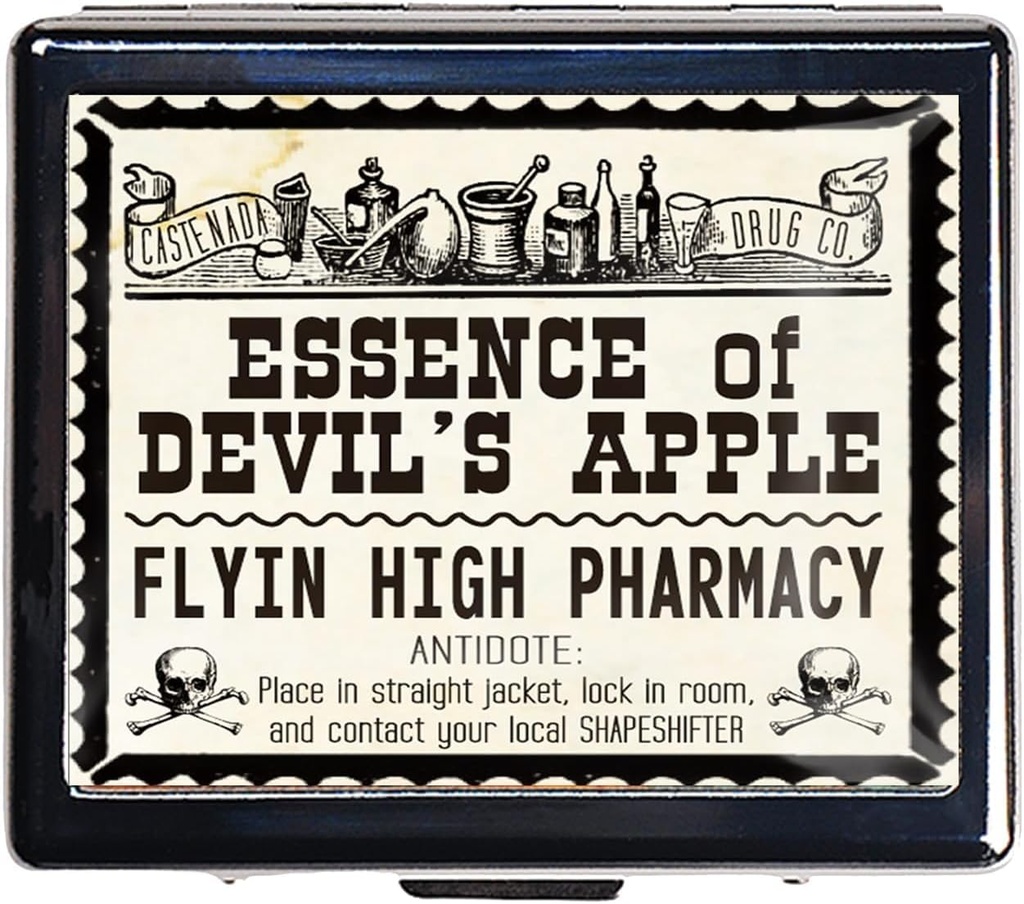 7 日 クロム染料で染められた銀製の丸薬のオルガナイザー ミラー インサイド Has 8 別のコンパートメント 長方形 7 日 ピル ボックス ピル ケース (悪魔の Apple の出現)