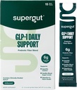 Supergut GLP1 Daily Support - High Fiber GLP-1 Supplement Powder for Women & Men - Sugar-Free Drink Mix for Gut Health (15 Servings)