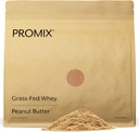 ProMix Nutrition Whey Protein Powder, Peanut Butter - Grass-Fed - ­Post Workout Fitness & Nutrition Shakes, Smoothies, Baking & Cooking Recipes - Gluten-Free & Keto-Friendly - 2.5 Pound (Pack of 1)