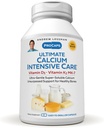 ANDREW LESSMAN Ultimate Calcium Intensive Care with Vitamin D3 and K2 MK7-120 mcg - 60 Capsules - Bone and Skeleton Health Essentials. Gentle, Easy to Swallow, Super Soluble. No Additives