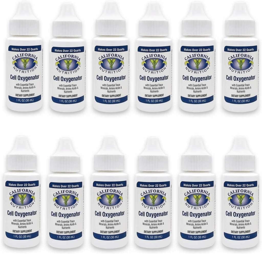 細胞の酸素化器1 FlのOzのびん(12のパック)、細胞の食糧集中液体酸素水低下、栄養の食事療法の補足、Suportの免疫システム、アミノ酸及びトレースの鉱物