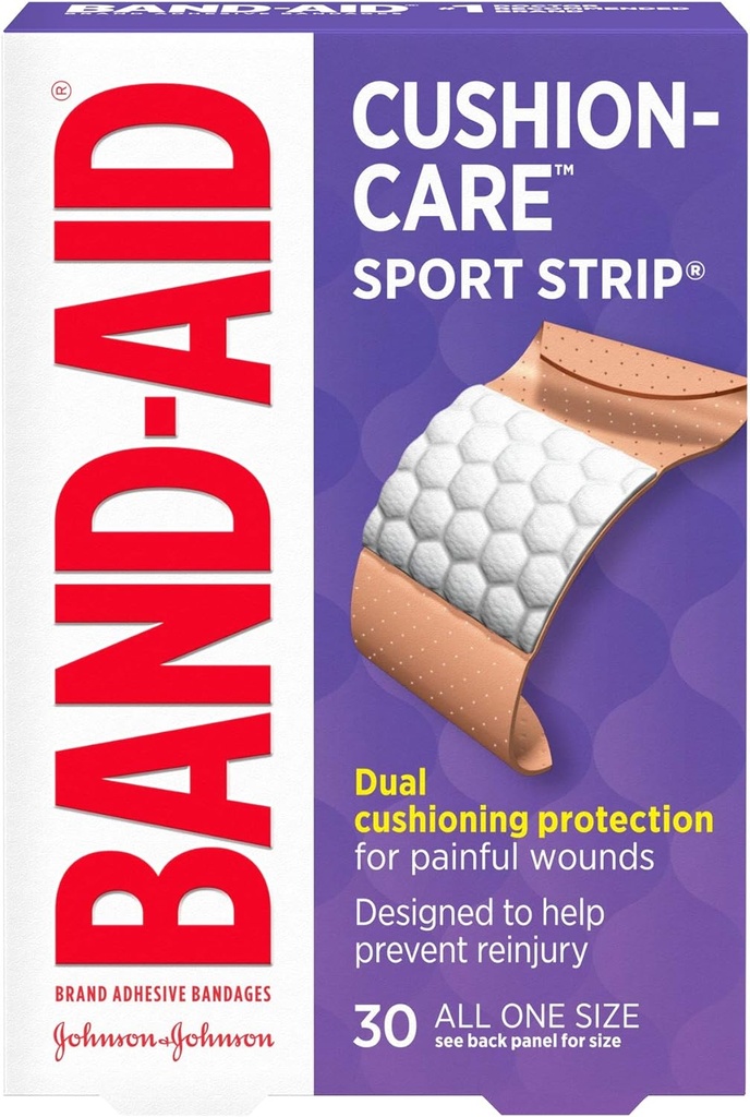 Band-Aid Brand Adhesive Bandages, Sport Strip/Extra Wide, 30 Count