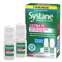 Systane の超多線量の防腐剤なしの目の低下の対のパック (2x10ml)
