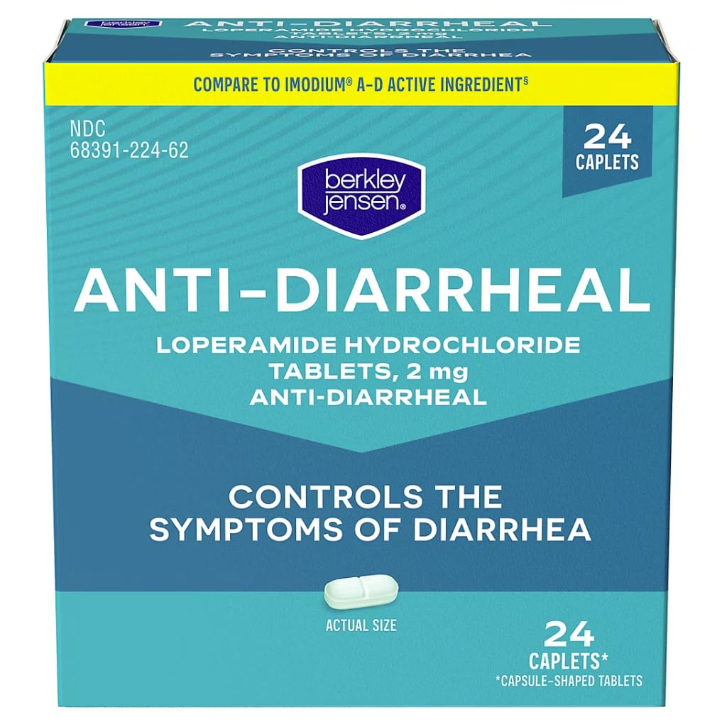 berkley の jensen の反Diarrheal の薬 - Loperamide の塩酸塩 2 の mg の Diarrhea の救助の小冊子 - 旅行者の Diarrhea を含む Diarrhea の制御症状、容易にSwallow の反Diarrhea の丸薬、24 の Ct