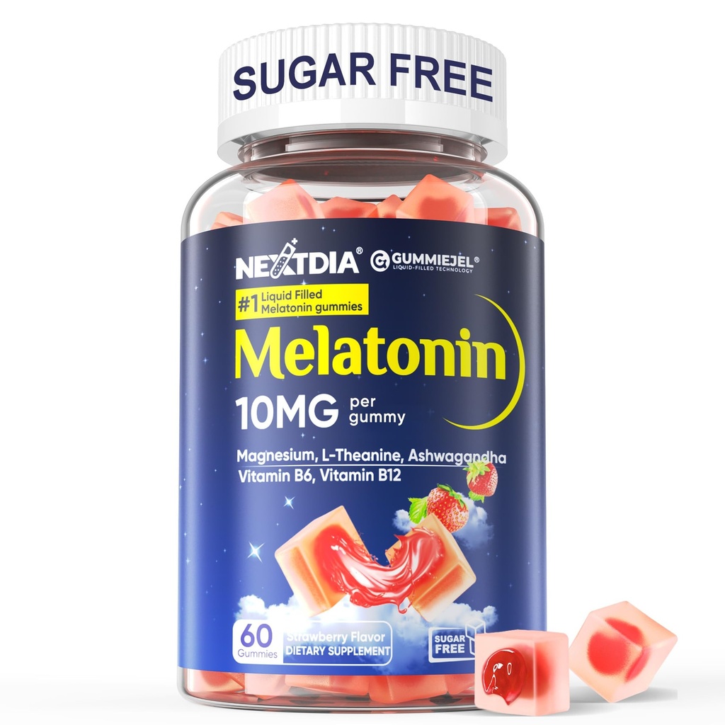 大人のための砂糖の自由なMelatoninのグミー10mg 20mgのマグネシウムのグリシナートのMelatonin、Ashwagandha、L-Theanine、B6、B12、深い弛緩、酸化防止剤、ビーガン、60日のためのレモン バルムおよびカモミール