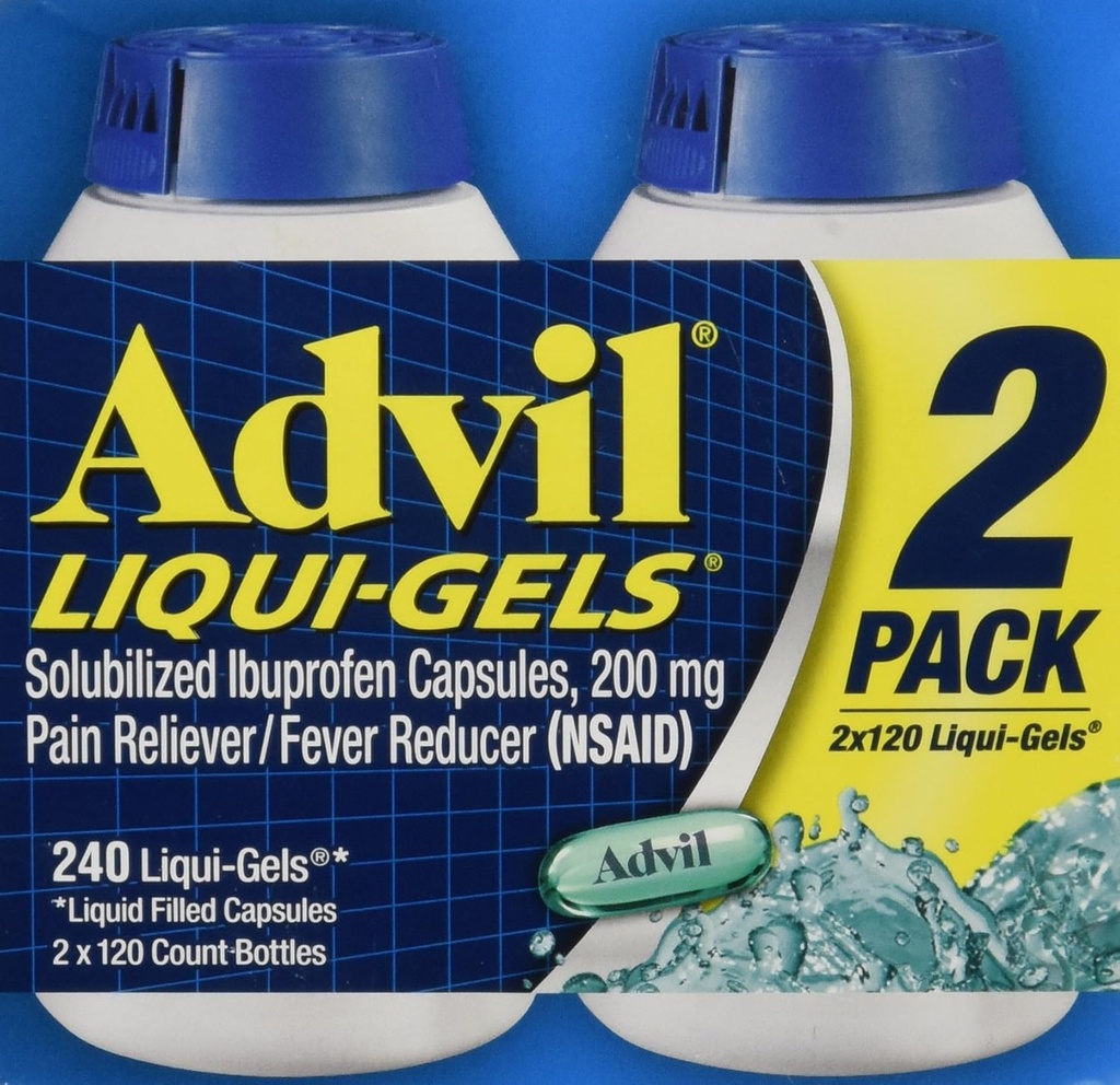 Advil Liquigels、200のミリグラム、240の計算200mg
