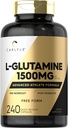 カルリールLグルタミンカプセル | 1500mg | 240カウント | アドバンスト・アスリートフォーミュラ | プレ・ポスト・ワークアウト | 非GMO、グルテンフリーサプリメント