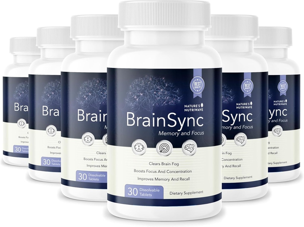 BrainSync Probioticサプリメント - 毎日のウェルネスとGut-Brainバランスをサポート - 3.6 Billion CFU - 30 Dissolvableタブレット、6ヶ月の供給