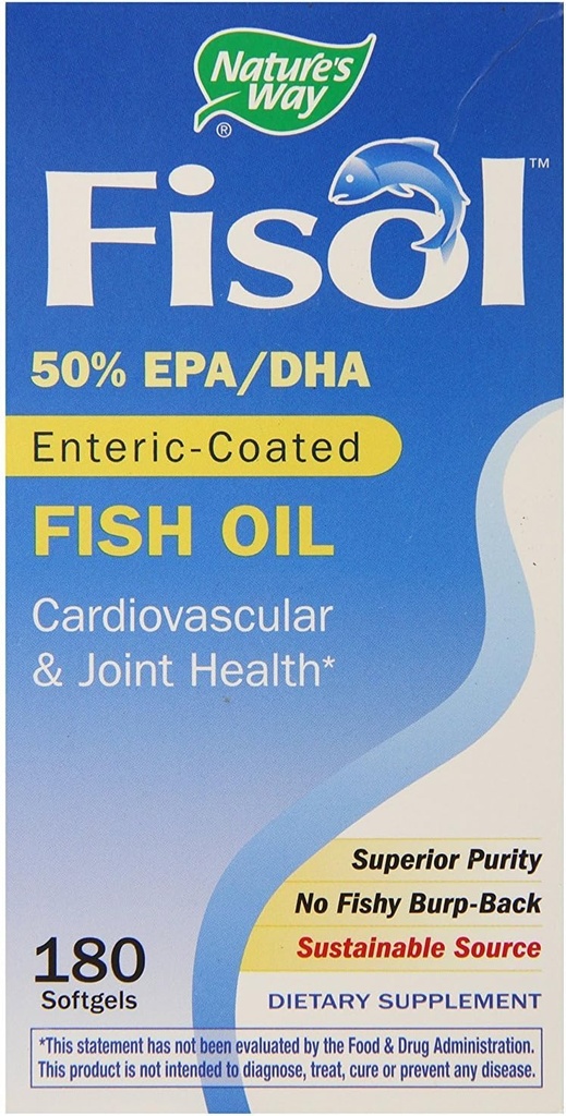 Fisolの魚油100mg DHA/150mg EPA (180のSoftgels)