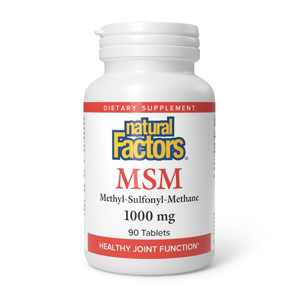 自然な要因、MSM 1000のmgは、健康な接合箇所、毛、皮および釘、90のカプセル(90のサービング)を支えます