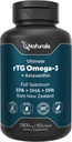 Naturalis Ultimate rTG Omega 3 Fish Oil 1800mg from Wild New Zealand Tuna - Full Spectrum Omega3s EPA, DHA & DPA - Sustainably Sourced, Non-GMO, Gluten Free - 90 Softgels