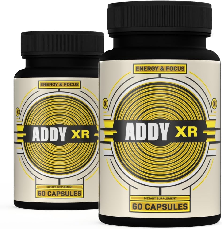 ADDY XR - Adderallの代替 - 高級エネルギー管理 - 焦点とエネルギーサプリメント - ハイエンド脳ブースター - 焦点、エネルギー、およびメモリサポートビタミン - クリーンエネルギー - シャープフォーカス - 2パック(2)