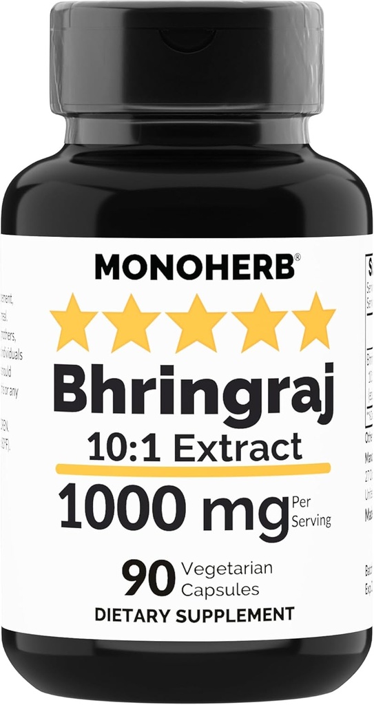 MONOHERB Bhringrajのエキス1000のmg - 90のベジタリアンのカプセル