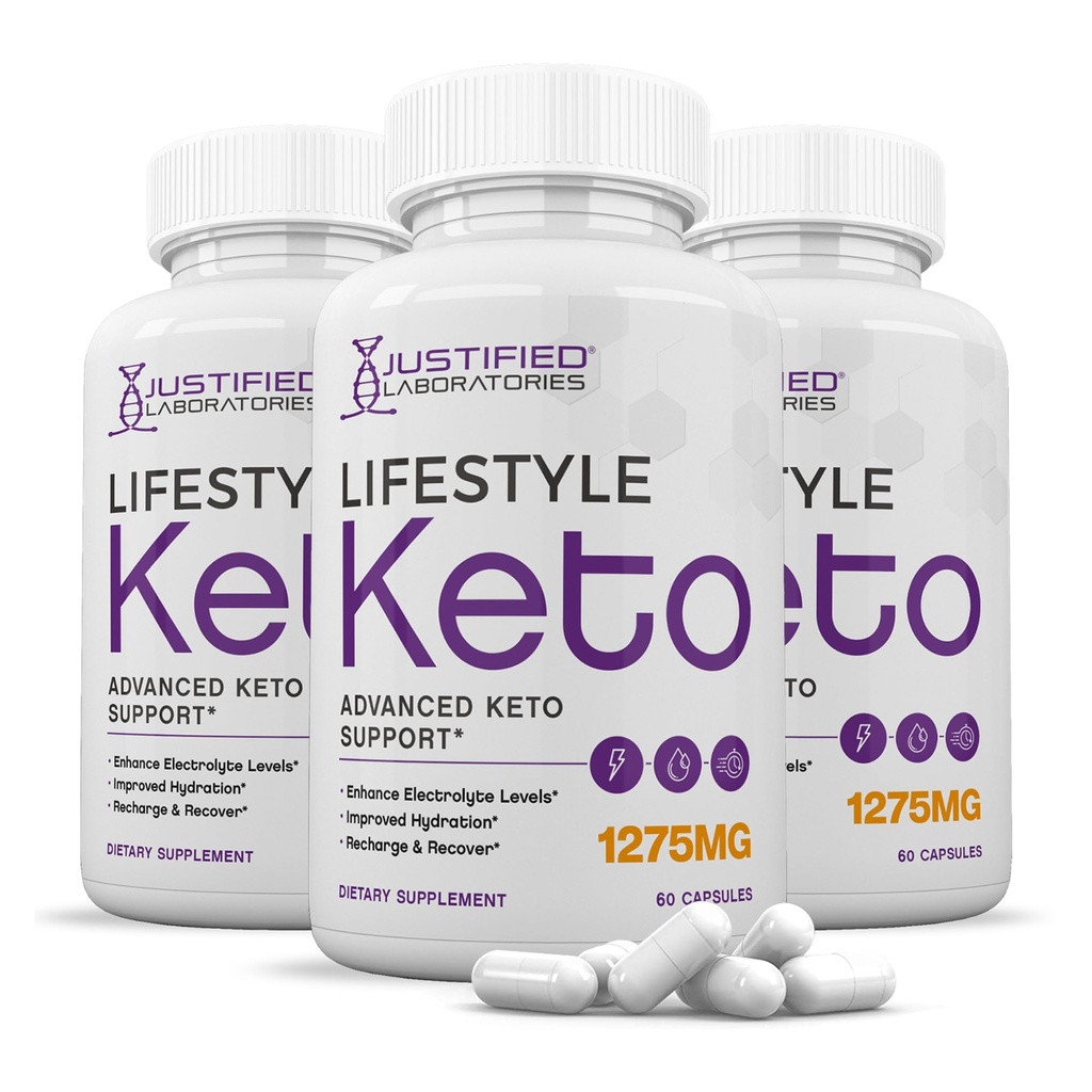 (3パック)ライフスタイルKeto Pills 1275MG新&改良式は、アップルサイダーVinegarエクストラバージンオリーブオイルパウダーグリーンティーリーフ180カプセルが含まれています