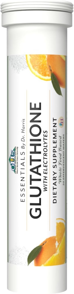 最適な健康システム エッセンシャル グルタチオン | 超抗酸化剤 + ビタミンC + 電解液 | トリペプチドグルタチオン アンチエイジングサプリメント | 20 ウエファー