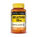 MASON NATURALのメラトニンB6及びカルシウム、自然な睡眠の援助、サポート残りの睡眠、60のタブレットとの3 mg