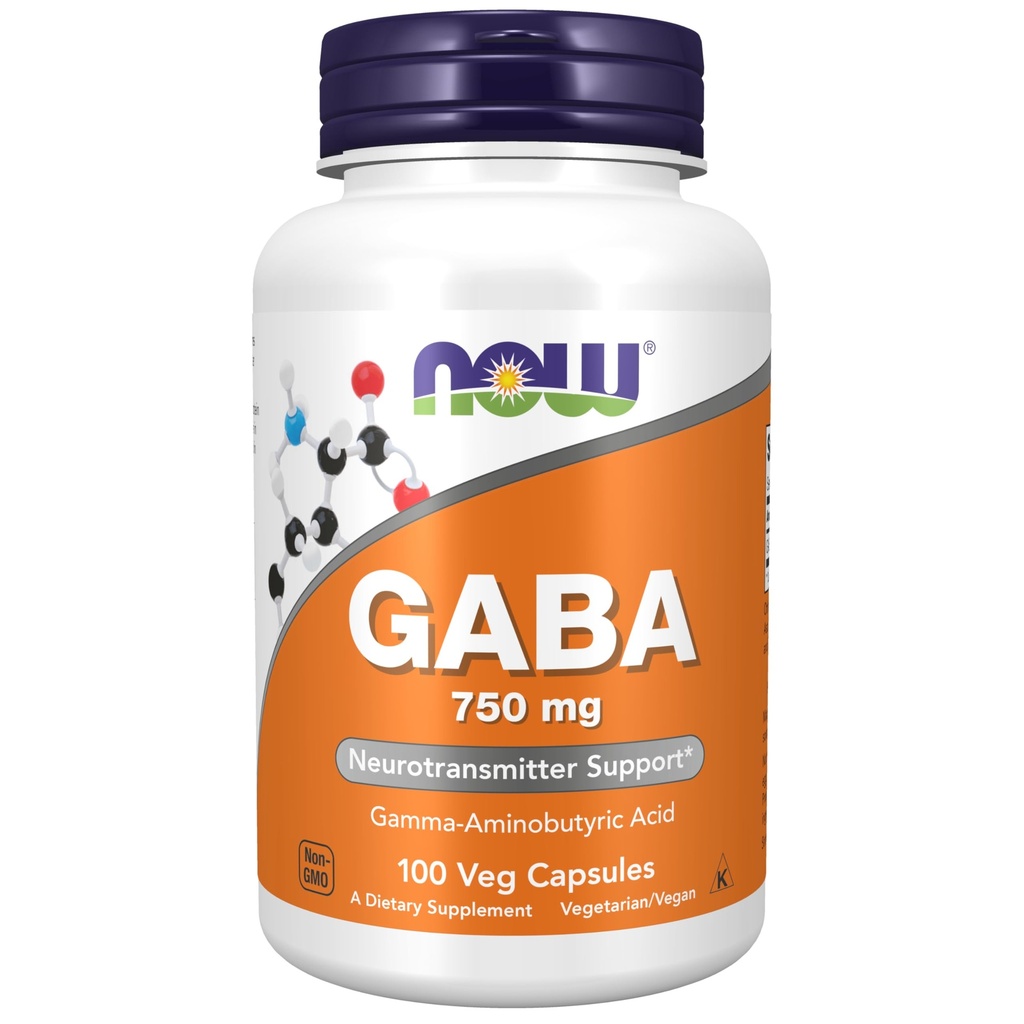 食品、ガバ750mg、100ベジカプセル