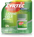 Zyrtec 24 時間屋内及び屋外のアレルギーの液体ゲル、Cetirizineの塩酸塩が付いているAntihistamineのカプセルは一日のアレルギー救助、12 の ct を(詰めます 2)