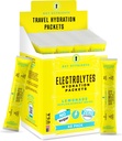 KEY NUTRIENTS マルチビタミン 電解液 水分補給パケット - レモネード ポスト ワークアウトと回復 40 パック - 砂糖なし、カロリーなし - 旅行水和パウダー