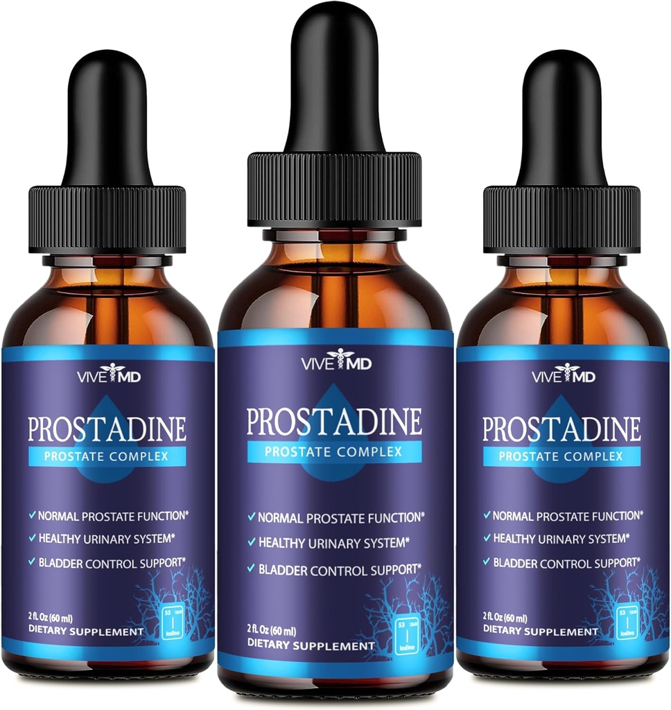 前立腺の健康のためのVIVE MD Prostadineドロップ, 膀胱尿の問題 - Prostadine公式ドロップフォーミュラ - Pomegranateの余分な強度 - Prostadineレビュー(パッケージ3)