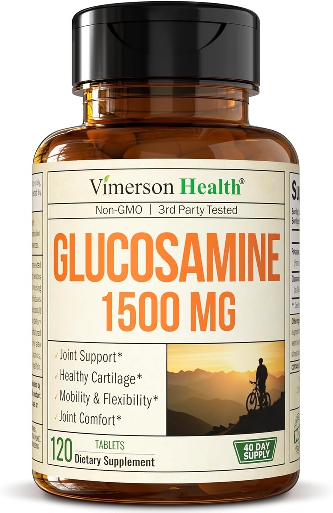 グルコサミン硫酸塩1500mg w/Potassium - 軟骨、骨及び関節の健康、背部、膝及び手のための機会不快な救助のためのFSAの適格な共同サポート補足–グルコサミンの複合体120タブ