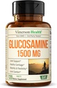 グルコサミン硫酸塩1500mg w/Potassium - 軟骨、骨及び関節の健康、背部、膝及び手のための機会不快な救助のためのFSAの適格な共同サポート補足–グルコサミンの複合体120タブ