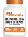 BulkSupplements.com マシュマロルート抽出カプセル - ハーブサプリメント、マーマロルート1200mg - グルテンフリー、サービングあたり2カプセル、240カウント(パッケージ1)